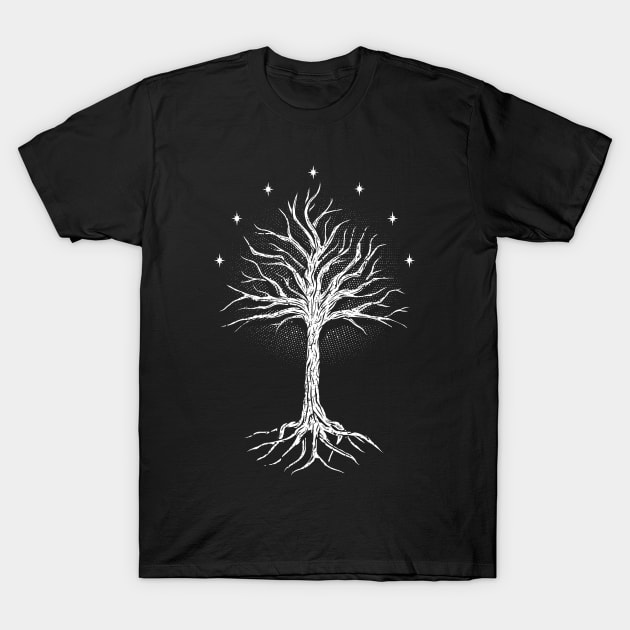 White Tree Of Gondor T-Shirt by Tronyx79